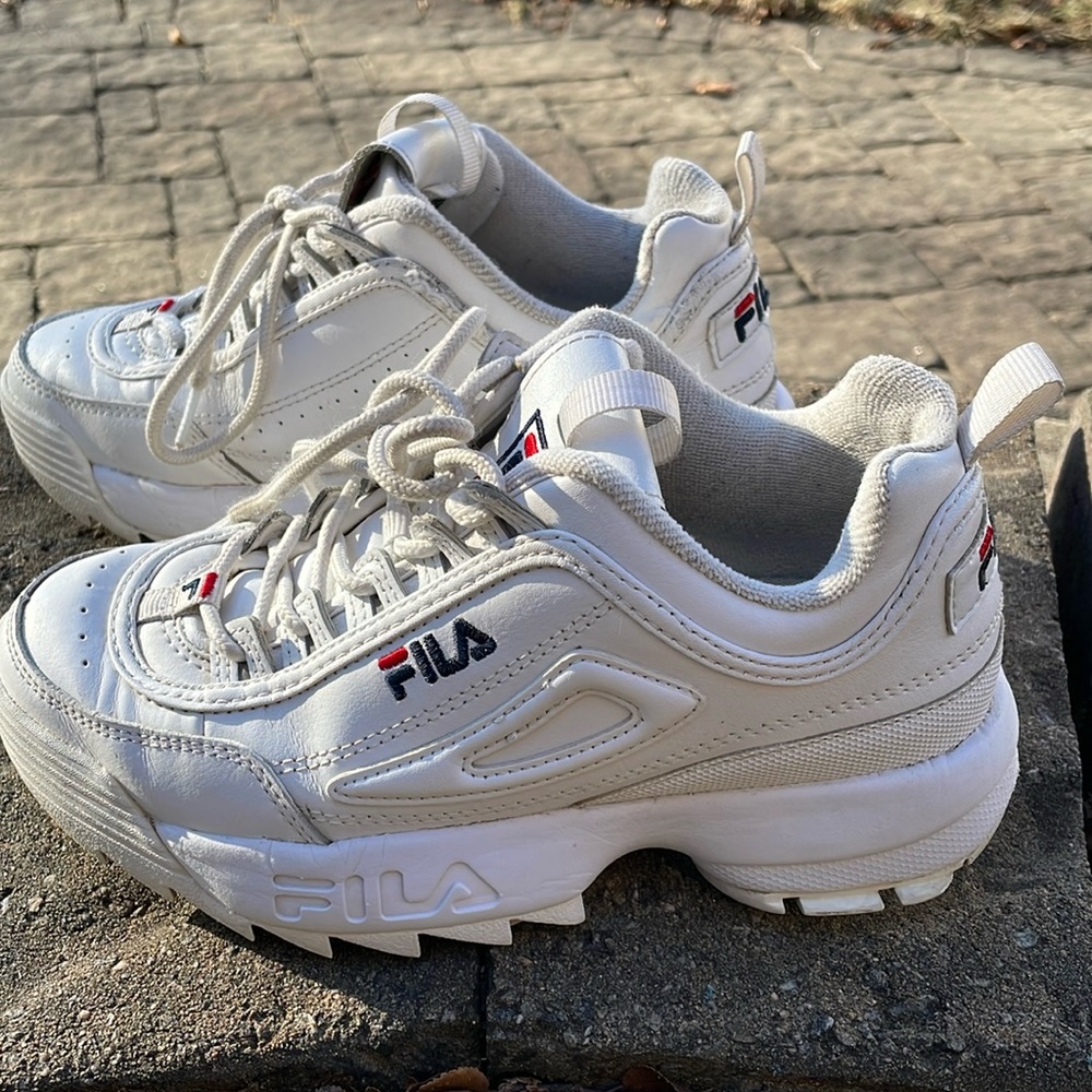 Pair of Fila Disruptors 2 sneakers